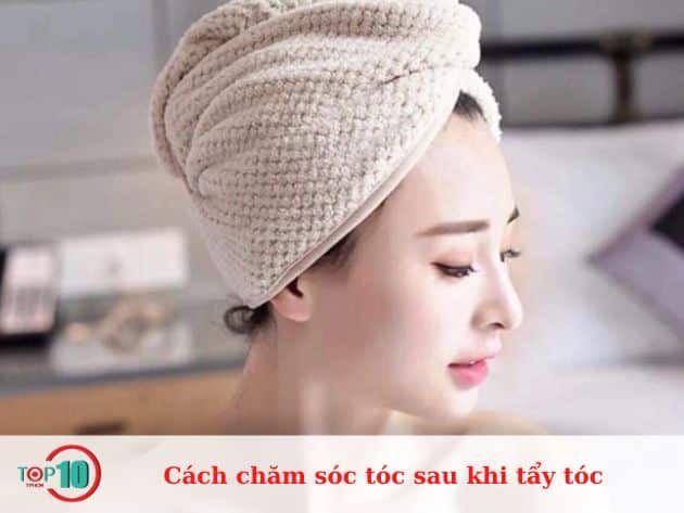 Hướng dẫn chăm sóc tóc sau khi tẩy