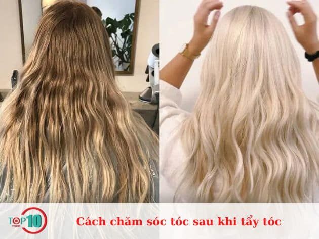 Hướng dẫn chăm sóc tóc sau khi tẩy