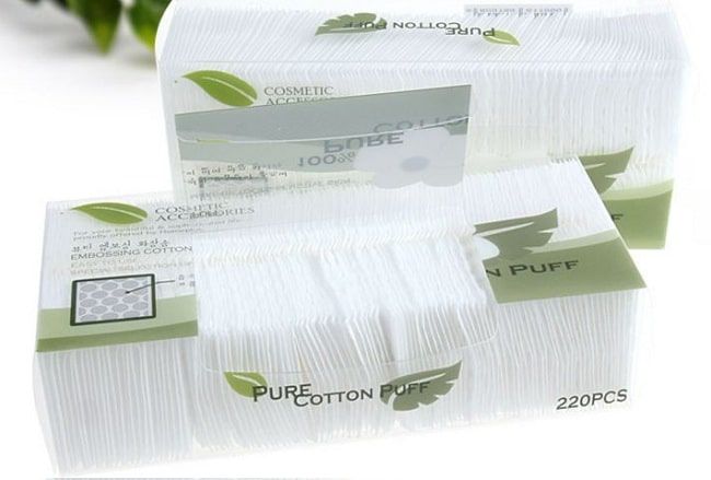 Danh sách 10 loại bông tẩy trang hàng đầu: Pure Cotton Puff