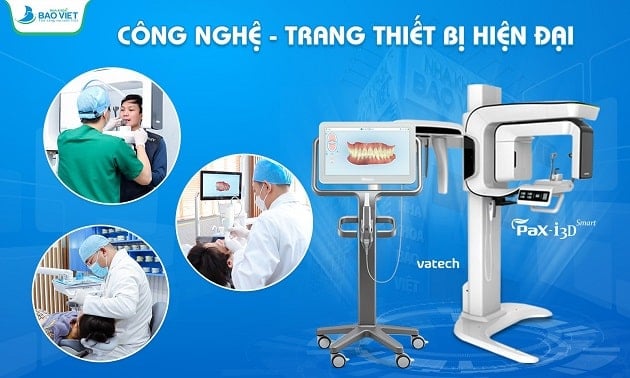 Nha khoa sử dụng thiết bị y tế và máy móc tiên tiến hàng đầu.