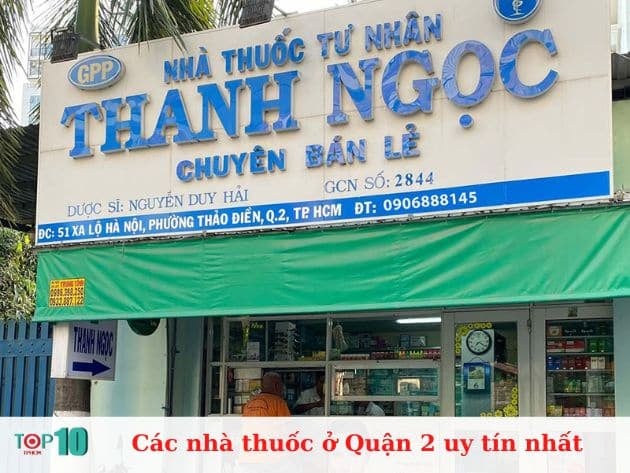 Các hiệu thuốc uy tín nhất tại Quận 2