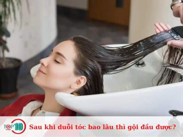 Sau khi duỗi tóc, bạn có thể gội đầu sau bao lâu?