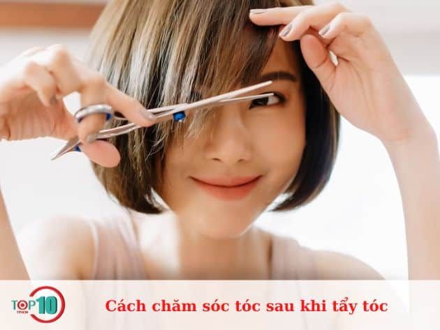 Hướng dẫn chăm sóc tóc sau khi tẩy