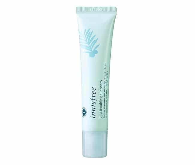 Kem trị mụn Innisfree Bija Trouble Gel Cream nằm trong danh sách TOP 10 kem trị mụn tốt nhất và được ưa chuộng hiện nay