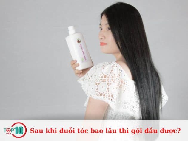 Sau khi duỗi tóc, nên gội đầu sau bao lâu?