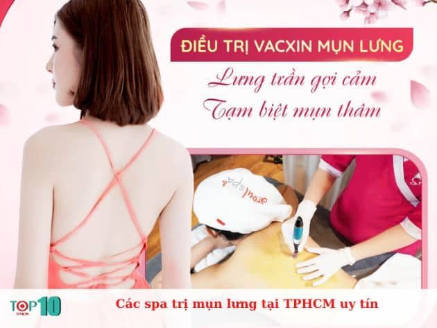 Các spa trị mụn lưng uy tín tại TP.HCM