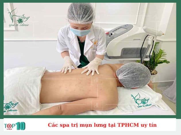 Danh sách các spa trị mụn lưng uy tín tại TP.HCM