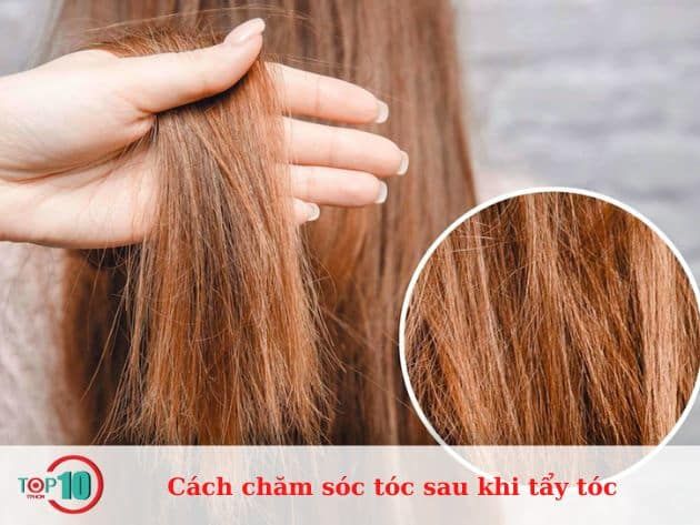 Hướng dẫn chăm sóc tóc sau khi tẩy