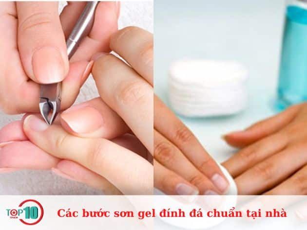 Quy trình sơn gel đính đá chuẩn tại nhà