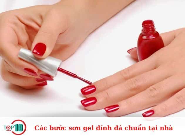 Quy trình sơn gel đính đá hoàn chỉnh tại nhà