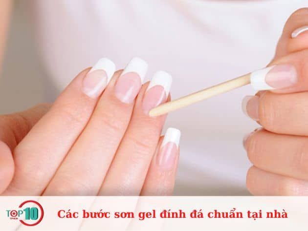 Quy trình sơn gel đính đá chuẩn tại nhà