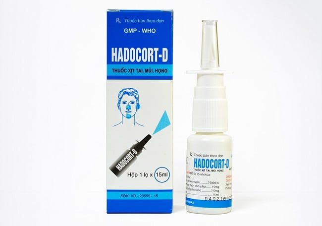 Hadocort D là một trong 5 loại thuốc xịt viêm mũi dị ứng hàng đầu