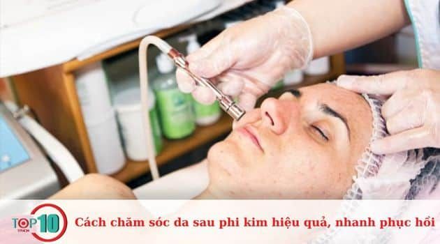 Hướng dẫn chăm sóc da sau phi kim để đạt hiệu quả tối ưu và hồi phục nhanh