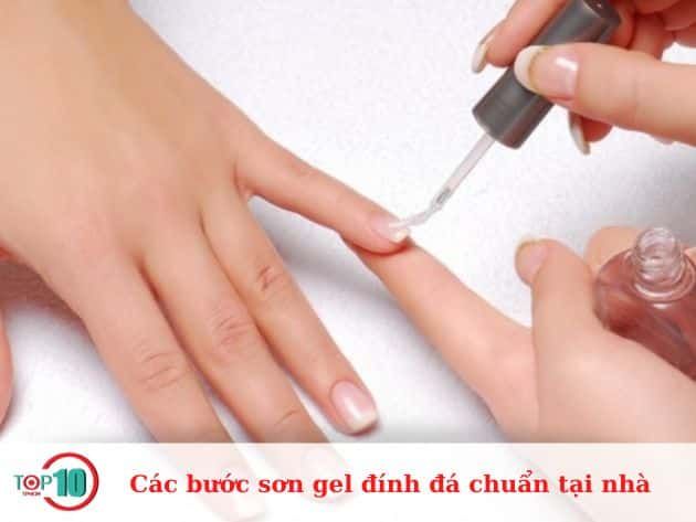 Quy trình sơn gel đính đá chuẩn tại nhà