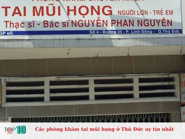 Danh sách các phòng khám tai mũi họng uy tín tại Thủ Đức