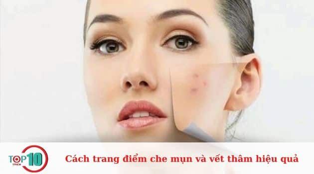 Hướng dẫn trang điểm để che mụn và vết thâm hiệu quả