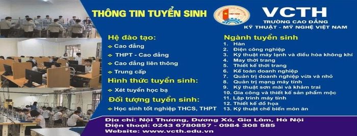 Hình ảnh 2 của Trường Cao đẳng Kỹ thuật - Mỹ nghệ Việt Nam