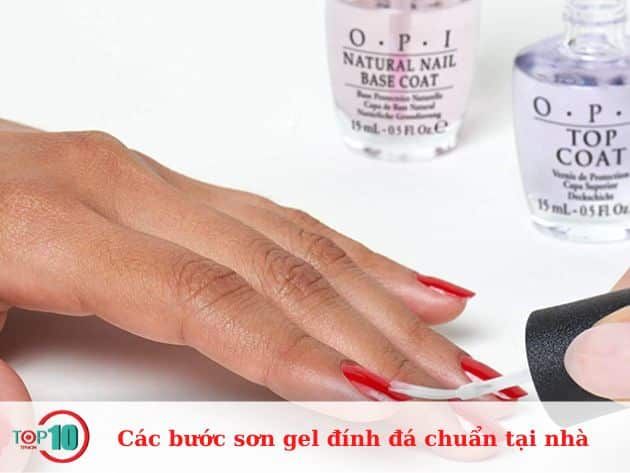 Quy trình sơn gel đính đá hoàn hảo tại nhà