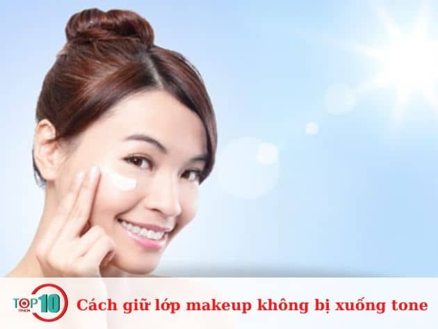 Cách giữ lớp makeup không bị xuống tone