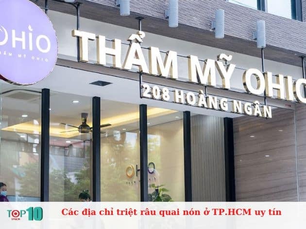 Những địa chỉ triệt râu quai nón đáng tin cậy tại TP.HCM