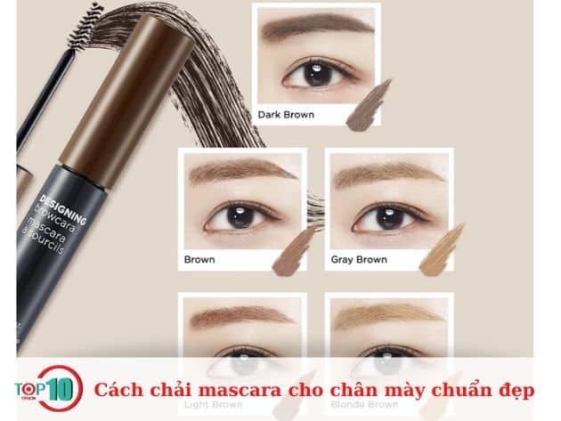 Cách chải mascara cho lông mày hoàn hảo