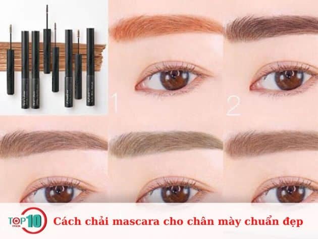 Cách chải mascara cho chân mày chuẩn đẹp