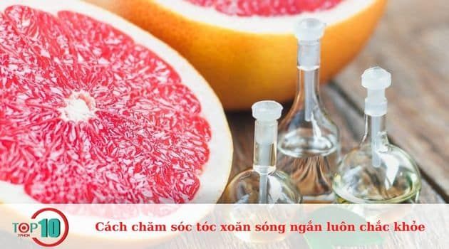 Áp dụng tinh dầu bưởi để tóc xoăn sóng ngắn luôn khỏe mạnh