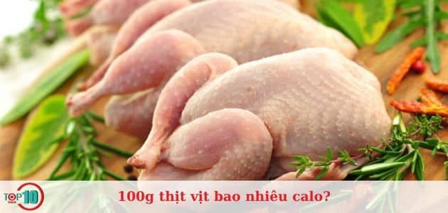 Các giá trị dinh dưỡng có trong thịt vịt