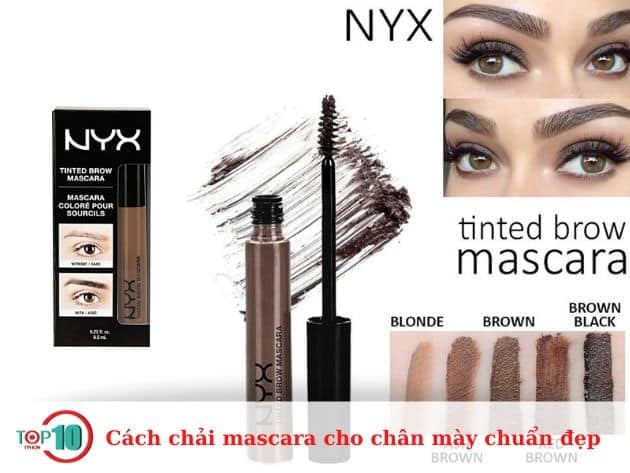 Hướng dẫn chải mascara cho chân mày hoàn hảo