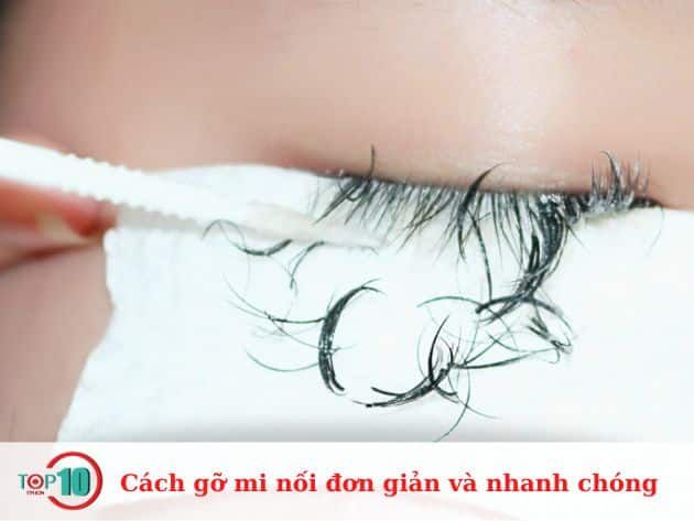 Cách tháo mi nối đơn giản và nhanh chóng