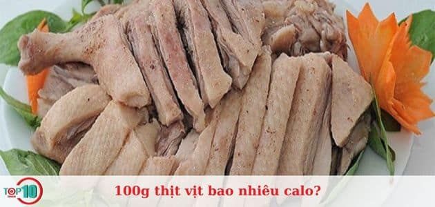 calo trong thịt vịt