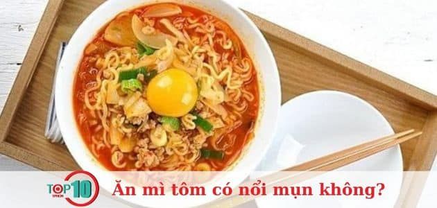 Mì tôm có chứa lượng muối cao