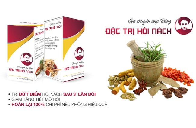 Thuốc trị hôi nách Ông Bủng nằm trong danh sách 10 sản phẩm điều trị hôi nách tốt nhất hiện nay