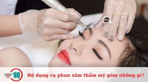 Bộ dụng cụ phun xăm có giá bao nhiêu?