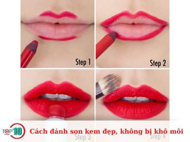 Kỹ thuật đánh son kem đẹp và giữ ẩm cho môi