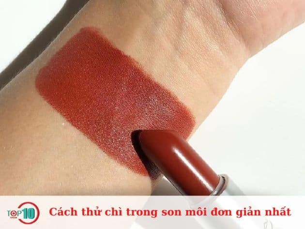 Các phương pháp đơn giản để kiểm tra chì trong son môi