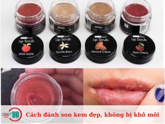 Cách đánh son kem đẹp, không bị khô môi