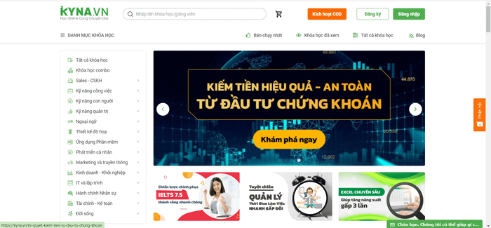 khóa học thiết kế web