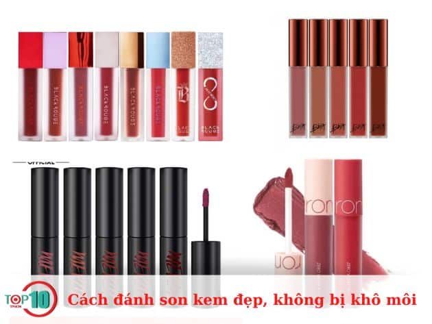 Kỹ thuật đánh son kem đẹp và giữ ẩm cho môi