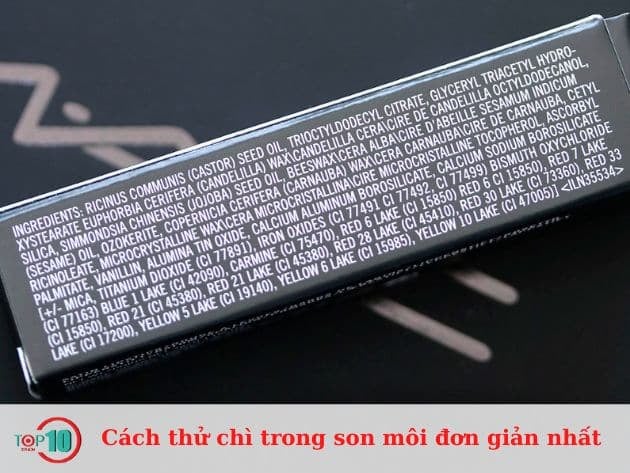 Những phương pháp đơn giản để kiểm tra chì trong son môi