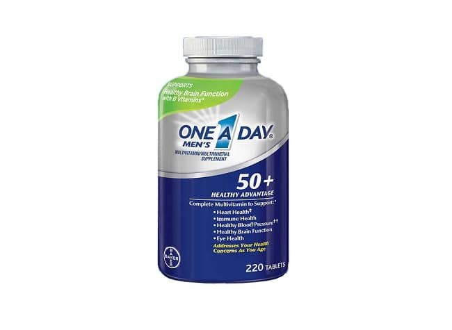 One A Day Men’s 50+ Healthy Advantage nằm trong danh sách 10 loại thuốc bổ hàng đầu cho người cao tuổi