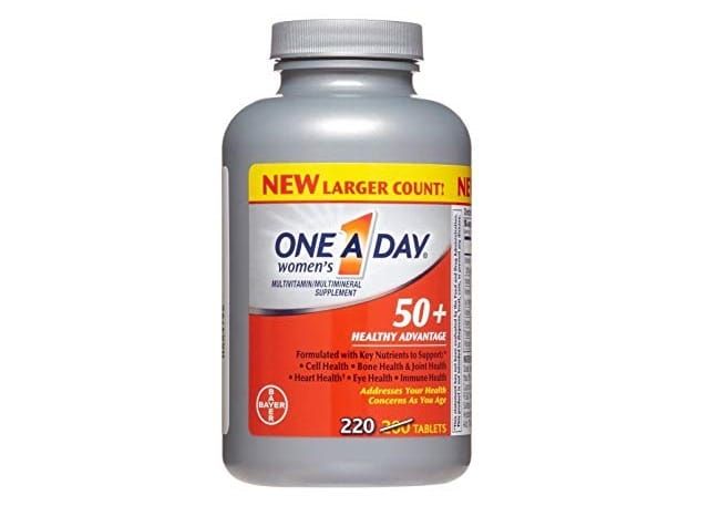 One A Day Women’s 50 Healthy Advantage nằm trong danh sách 10 loại thực phẩm bổ dưỡng hàng đầu dành cho người cao tuổi.