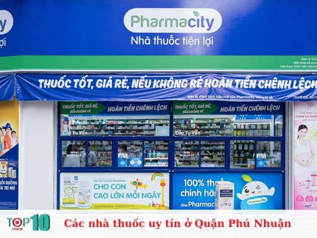 Danh sách các nhà thuốc uy tín tại quận Phú Nhuận