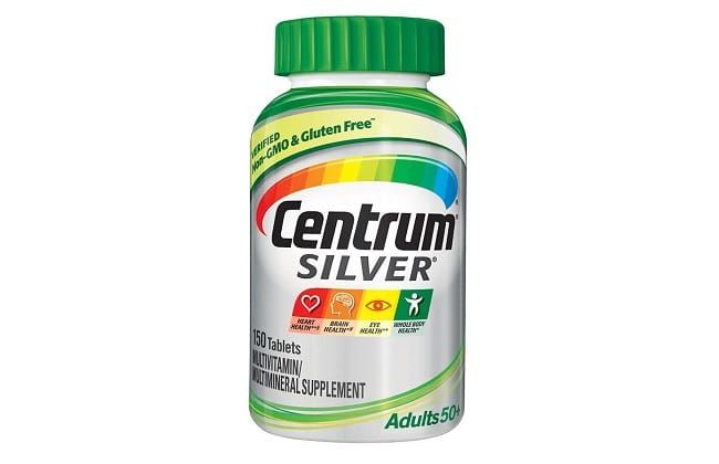 Centrum Silver Multivitamin For Adults 50+ nằm trong danh sách Top 10 loại thuốc bổ tốt nhất cho người cao tuổi.