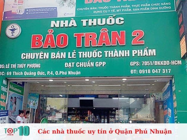 Danh sách các nhà thuốc uy tín tại quận Phú Nhuận