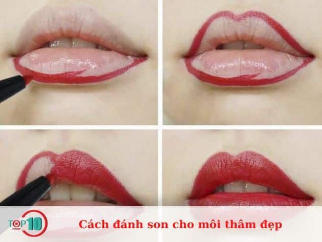 Hướng dẫn tô son cho môi thâm đạt hiệu quả đẹp nhất