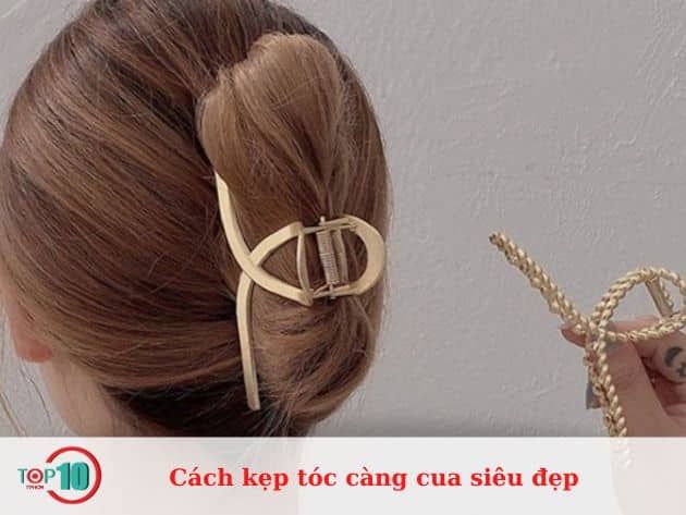 Những kiểu kẹp tóc càng cua đẹp mắt