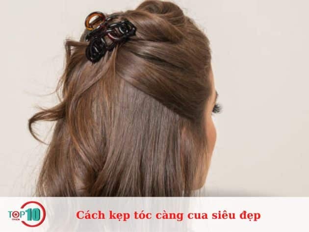 Những kiểu kẹp tóc càng cua đẹp mắt