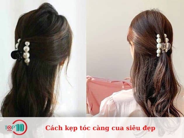 Các kiểu kẹp tóc càng cua đẹp tuyệt vời