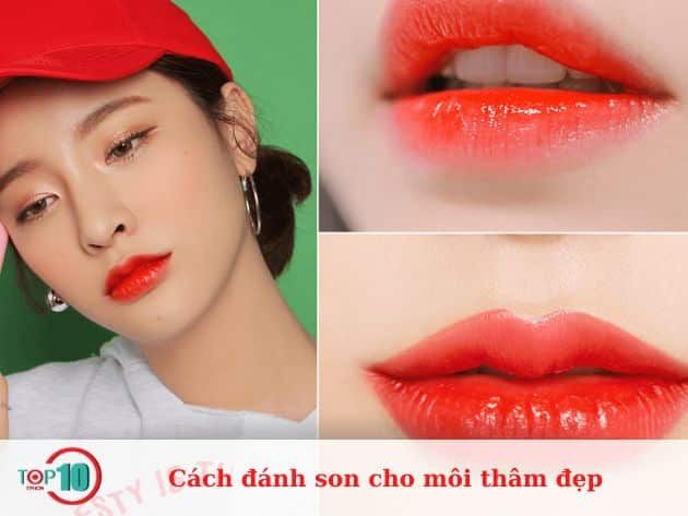 Hướng dẫn tô son cho môi thâm hiệu quả